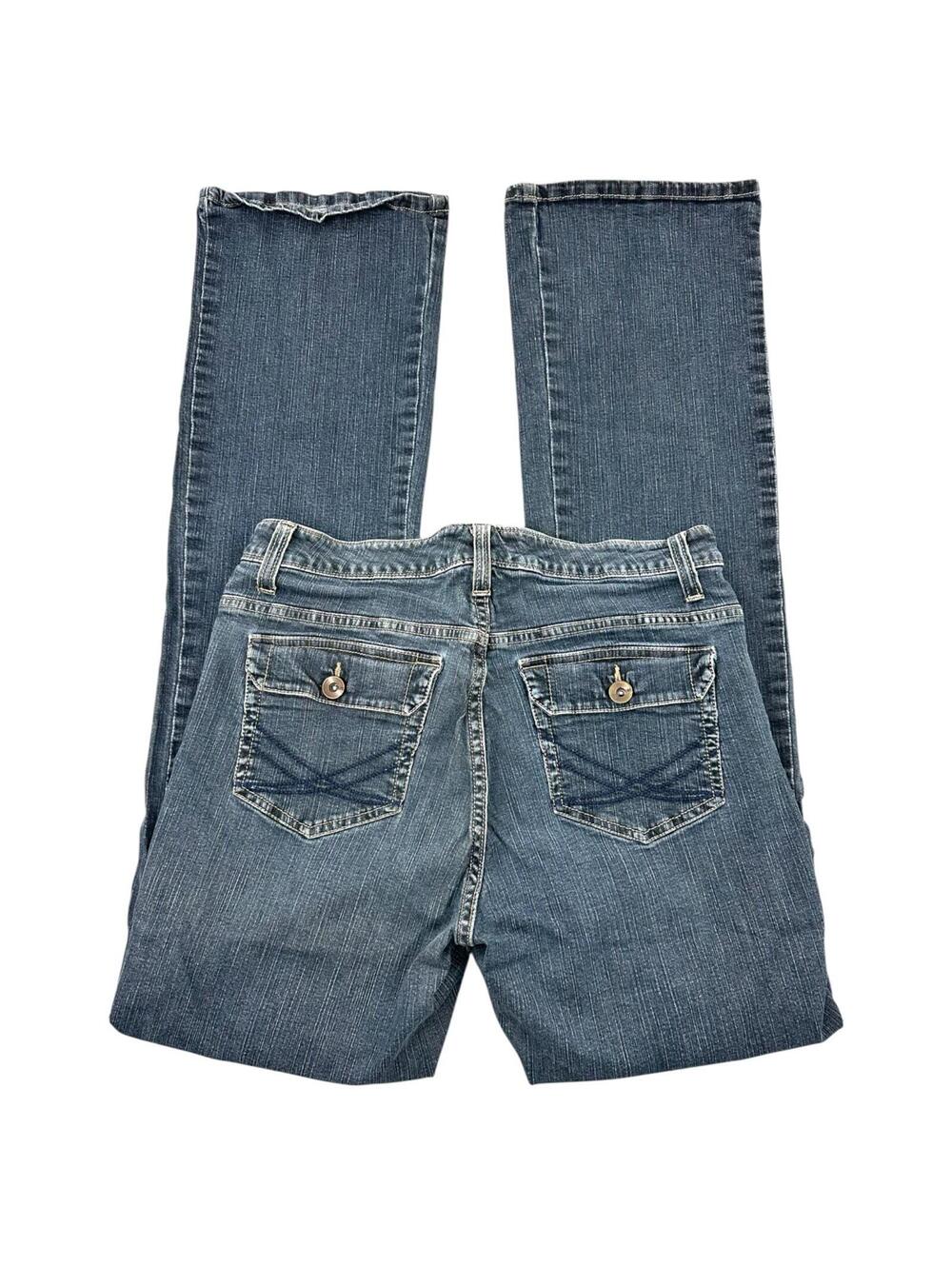 Lee Flare Jeans Medium Wash Y2K Indie Sleaze Bootcut Denim with V Scroll